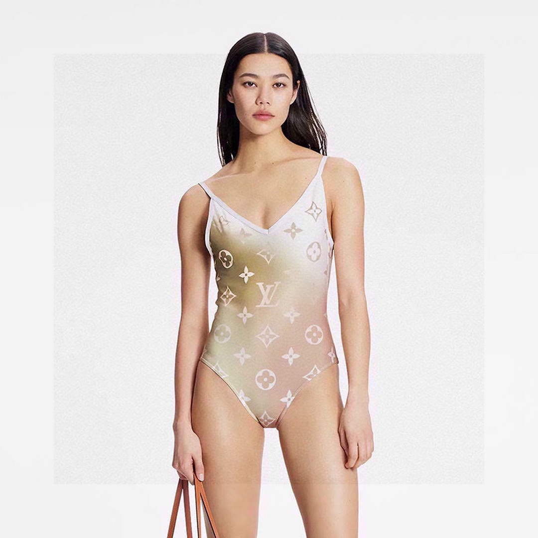 LV 1A9X2H Louis Vuitton Women's Fashion One-Piece Swimsuit L65395