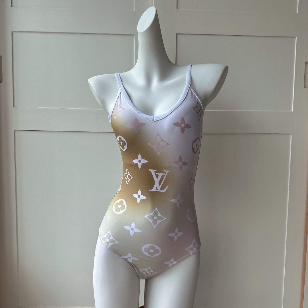 LV 1A9X2H Louis Vuitton Women's Fashion One-Piece Swimsuit L65395