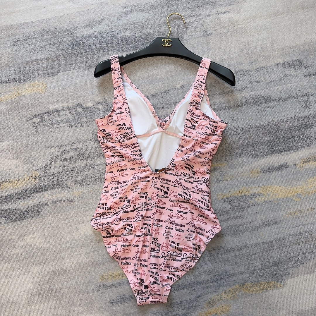 LV 1A9X2H Louis Vuitton Women's Fashion One-Piece Swimsuit L65398 - S - View 2