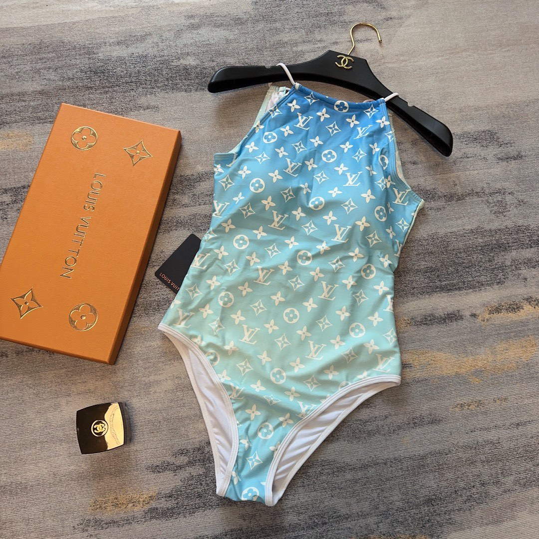 LV 1A9X2H Louis Vuitton Women's Fashion One-Piece Swimsuit L65409