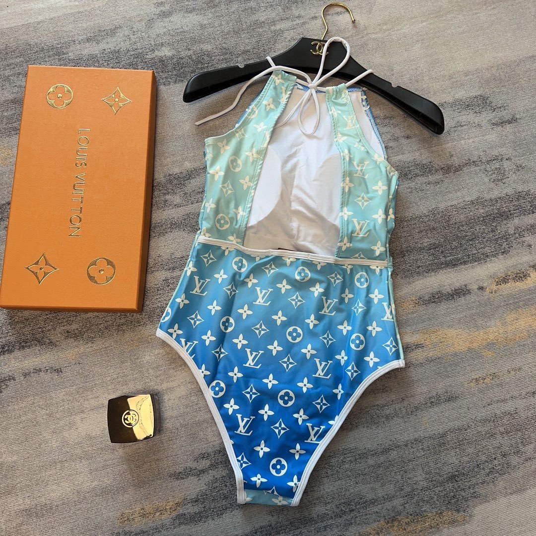 LV 1A9X2H Louis Vuitton Women's Fashion One-Piece Swimsuit L65409