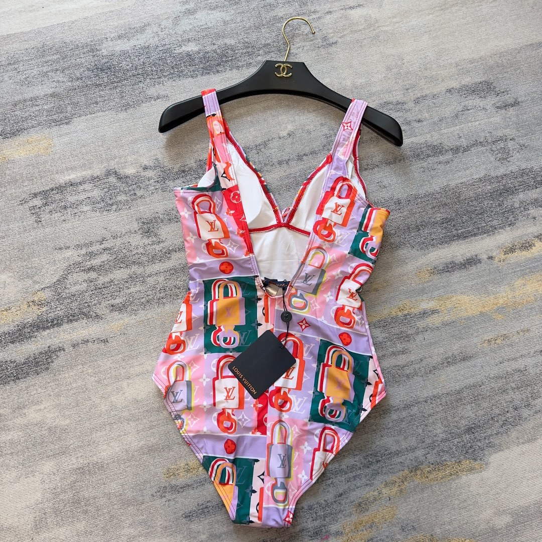 LV 1A9X2H Louis Vuitton Women's Fashion One-Piece Swimsuit L65412
