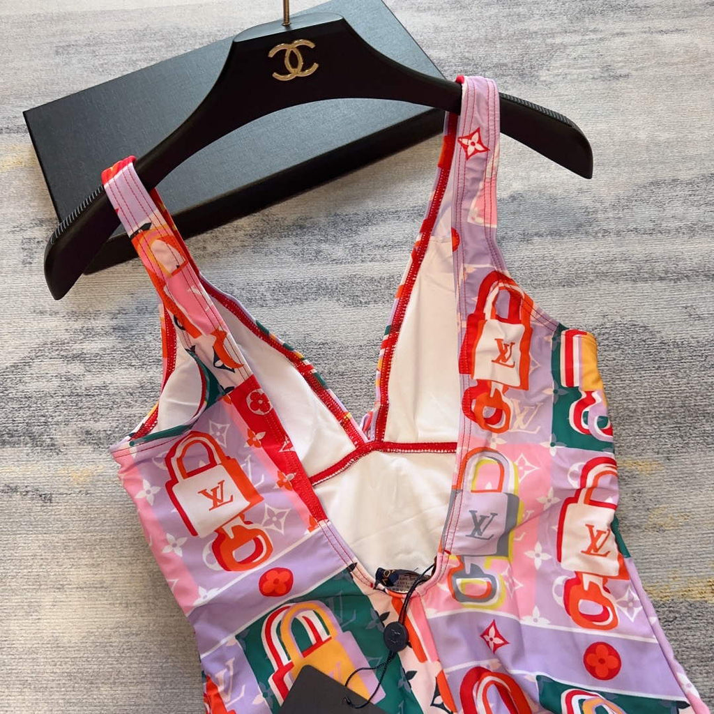 LV 1A9X2H Louis Vuitton Women's Fashion One-Piece Swimsuit L65412