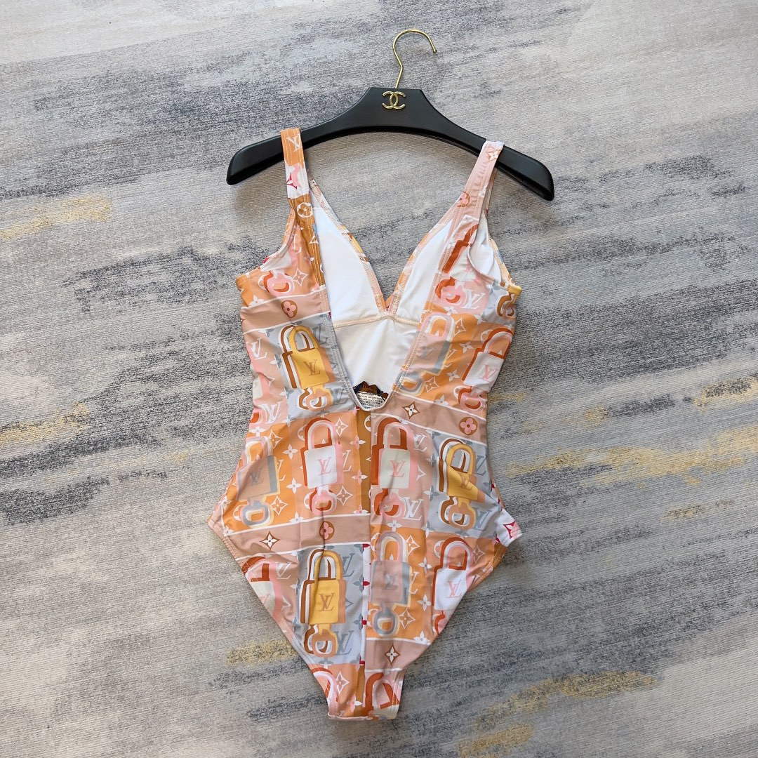 LV 1A9X2H Louis Vuitton Women's Fashion One-Piece Swimsuit L65413