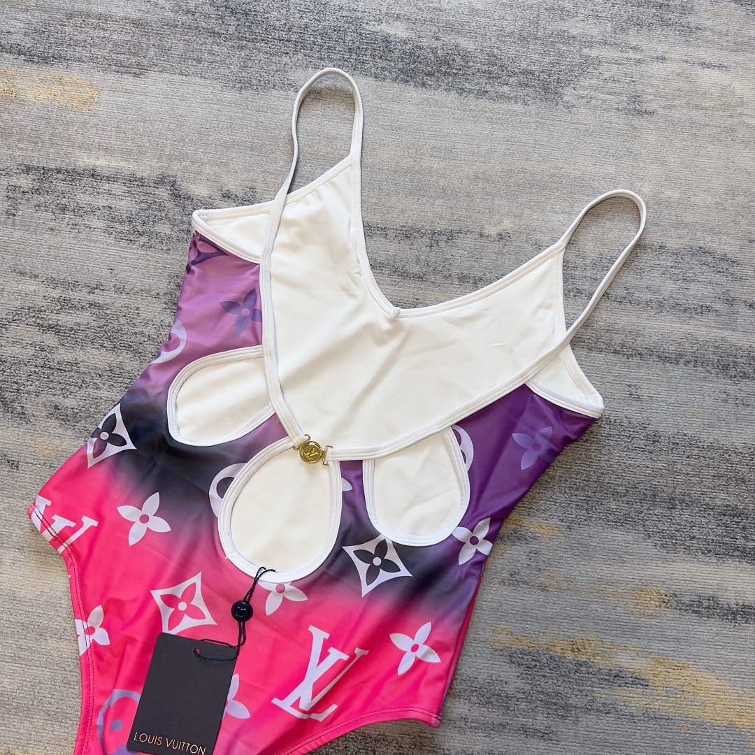 LV 1A9X2H Louis Vuitton Women's Fashion One-Piece Swimsuit L65414