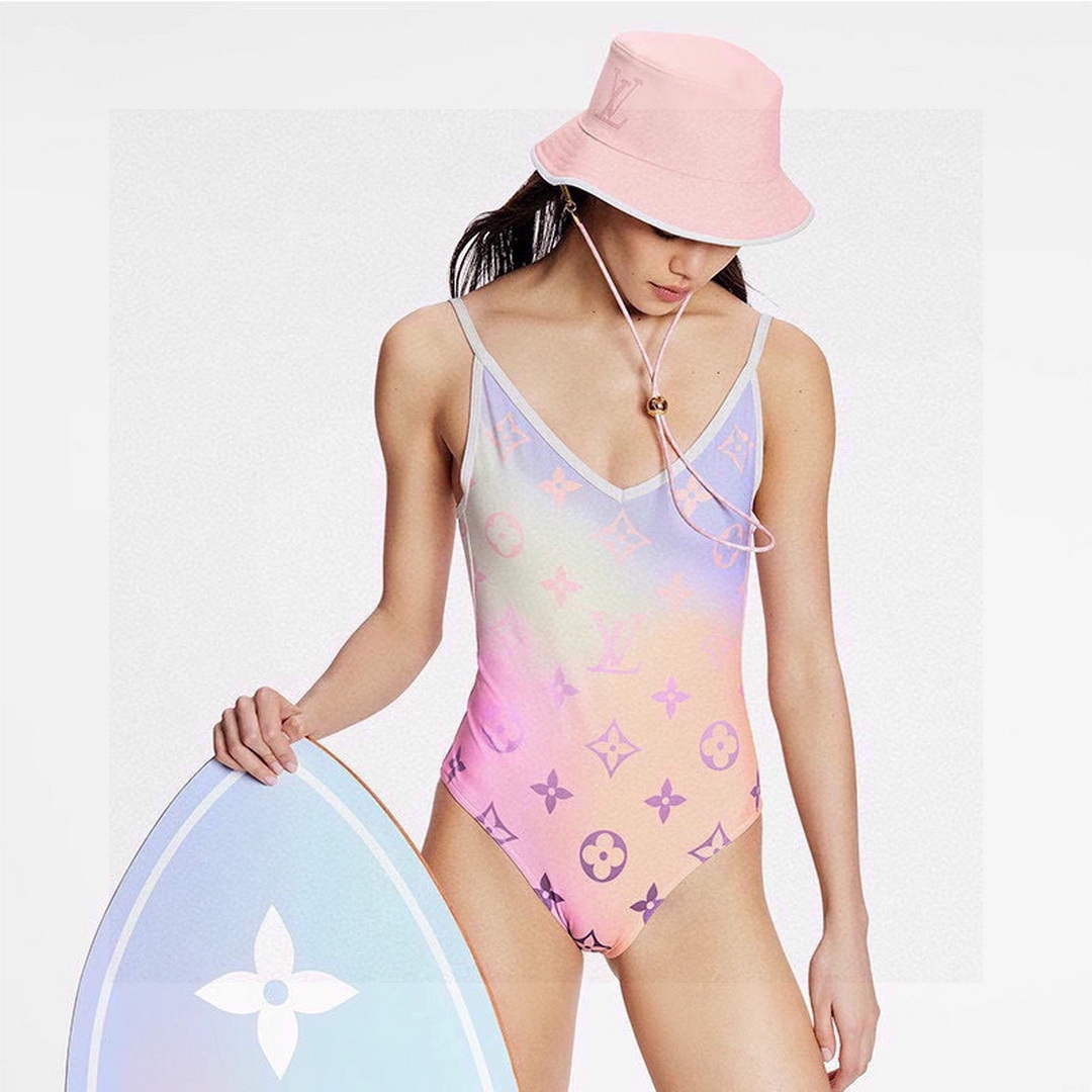 LV 1A9X2P Louis Vuitton Women's Fashion One-Piece Swimsuit L65394