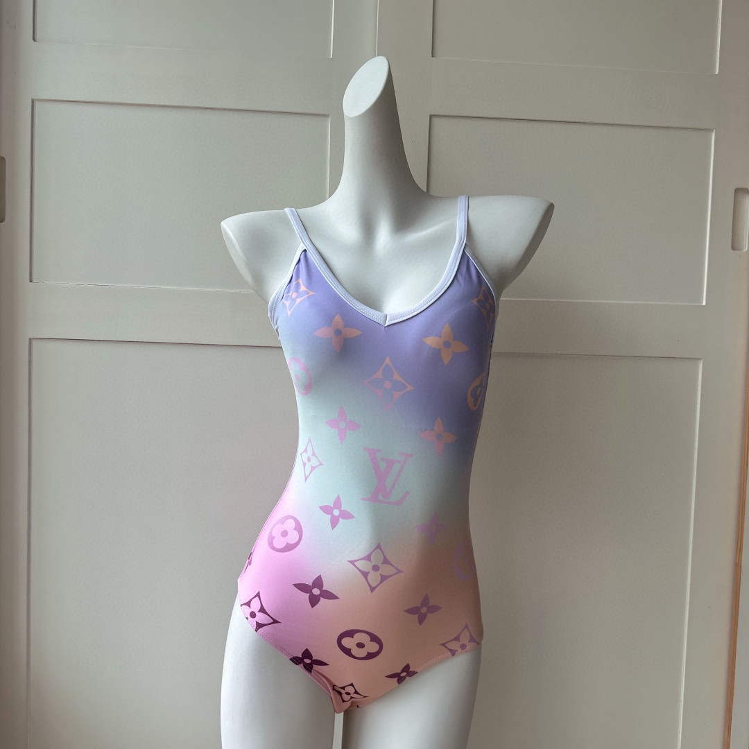 LV 1A9X2P Louis Vuitton Women's Fashion One-Piece Swimsuit L65394
