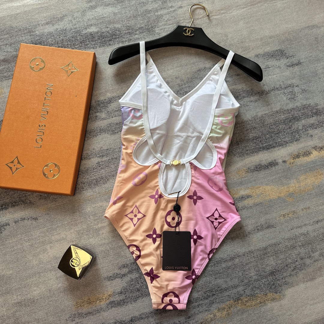 LV 1A9X2P Louis Vuitton Women's Fashion One-Piece Swimsuit L65394
