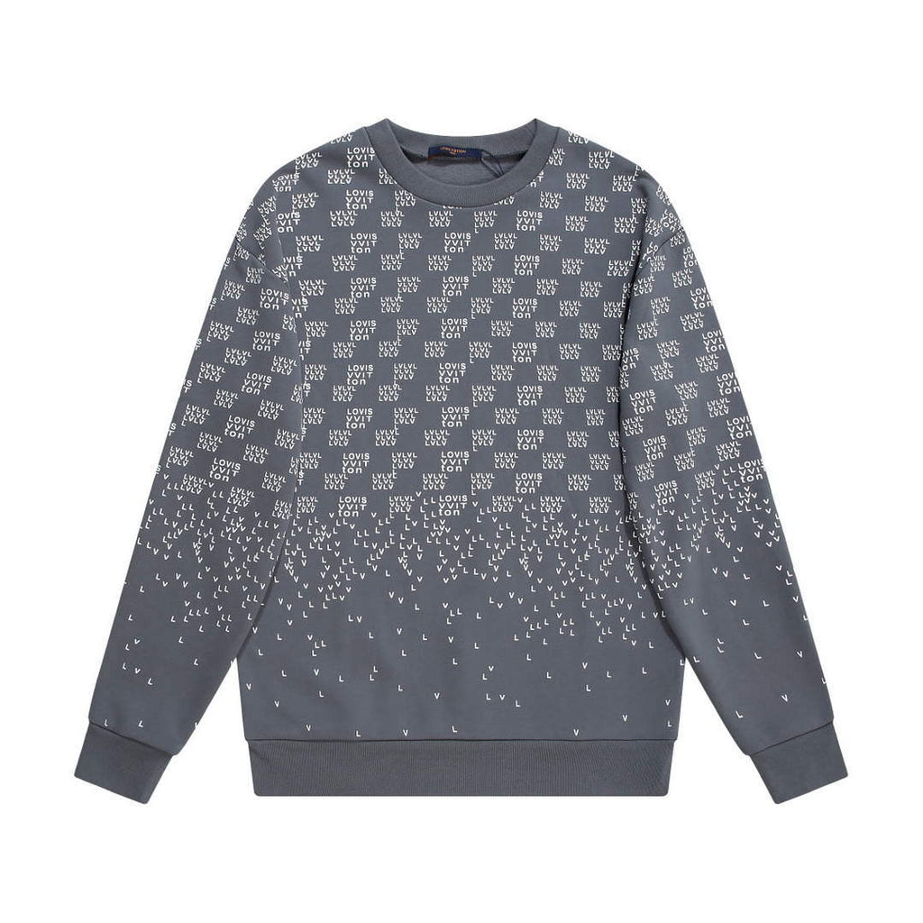LV 1AA4TI Men's Hoodie Damier Spread Printed Sweatshirt L55735