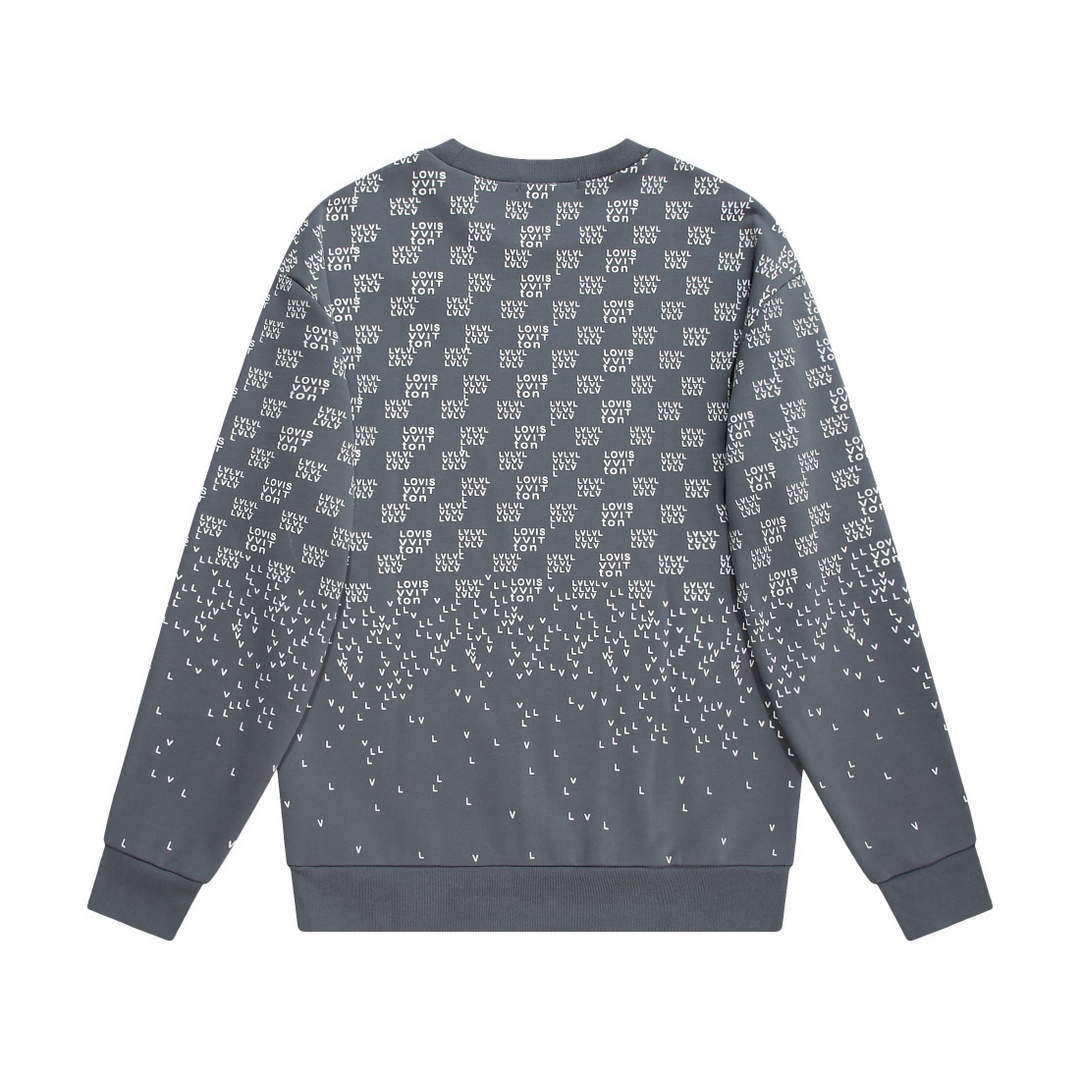 LV 1AA4TI Men's Hoodie Damier Spread Printed Sweatshirt L55735