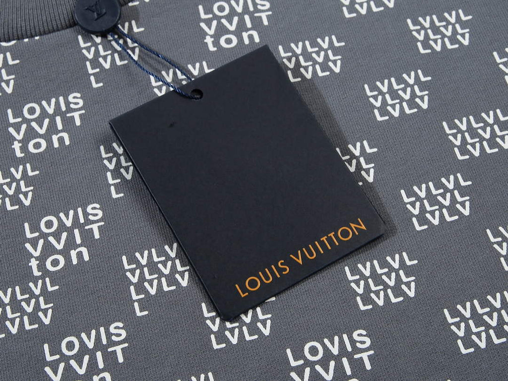 LV 1AA4TI Men's Hoodie Damier Spread Printed Sweatshirt L55735