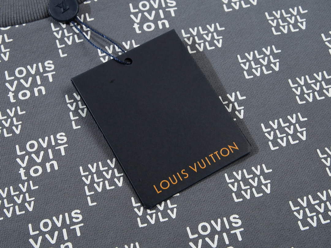 LV 1AA4TI Men's Hoodie Damier Spread Printed Sweatshirt L55735