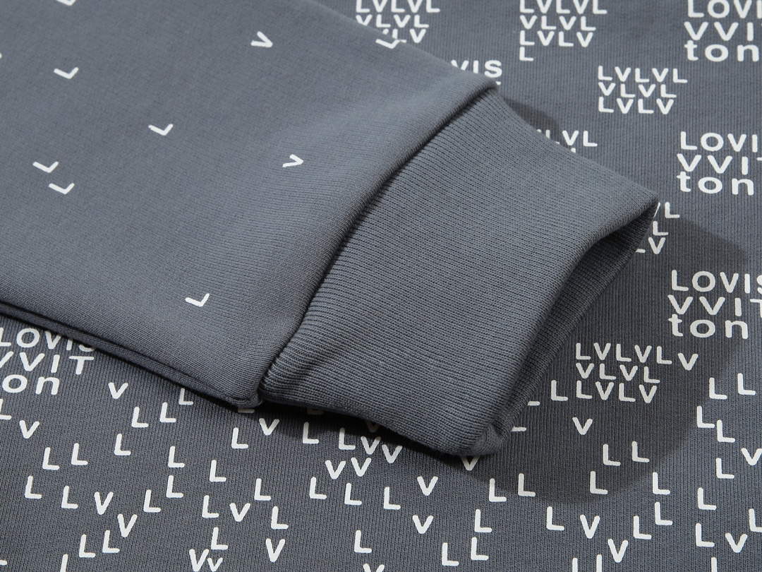 LV 1AA4TI Men's Hoodie Damier Spread Printed Sweatshirt L55735