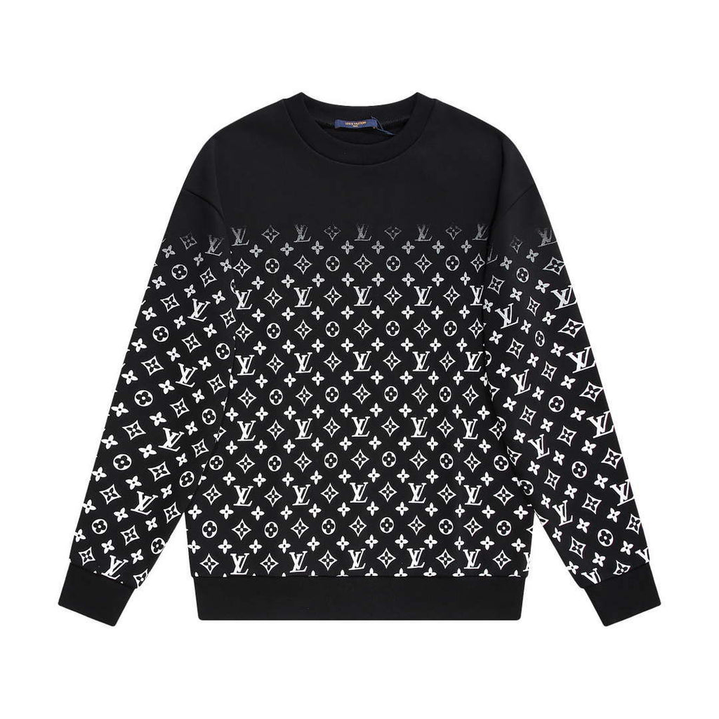 LV 1AA4TI Men's Hoodie Damier Spread Printed Sweatshirt L55737