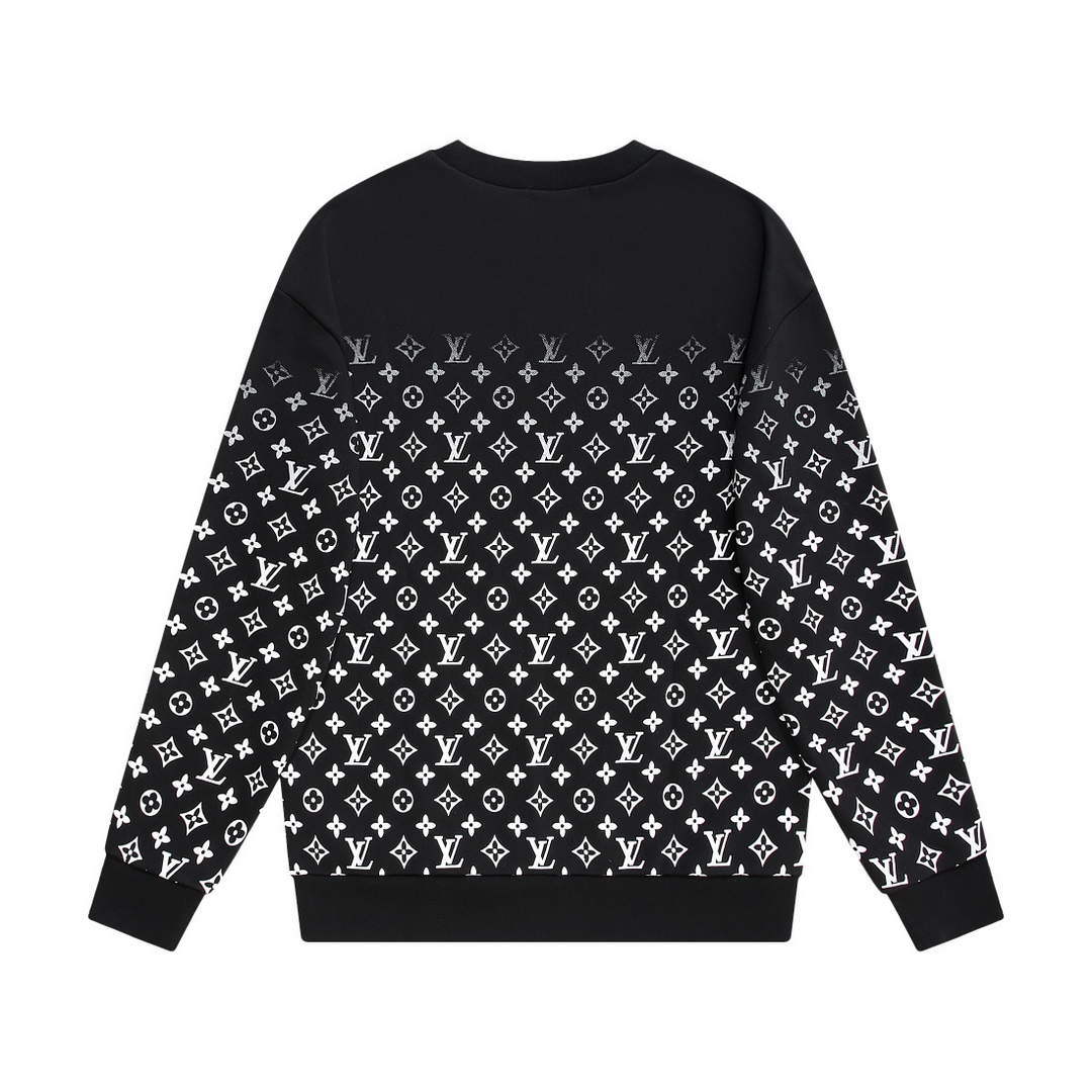 LV 1AA4TI Men's Hoodie Damier Spread Printed Sweatshirt L55737