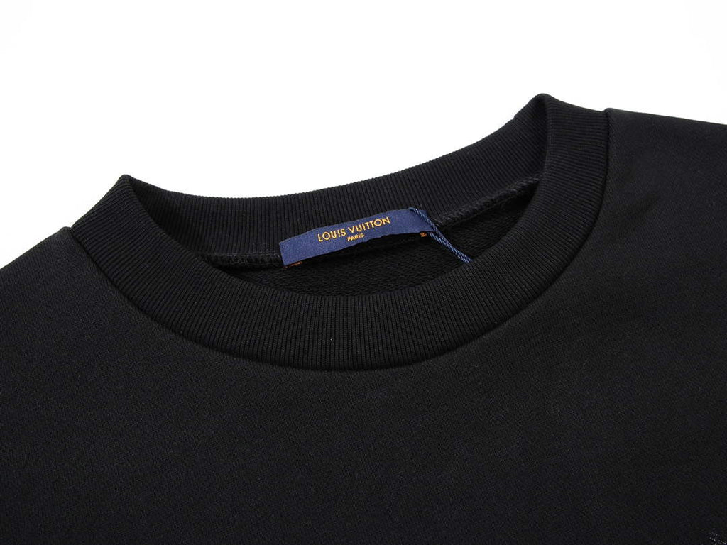 LV 1AA4TI Men's Hoodie Damier Spread Printed Sweatshirt L55737