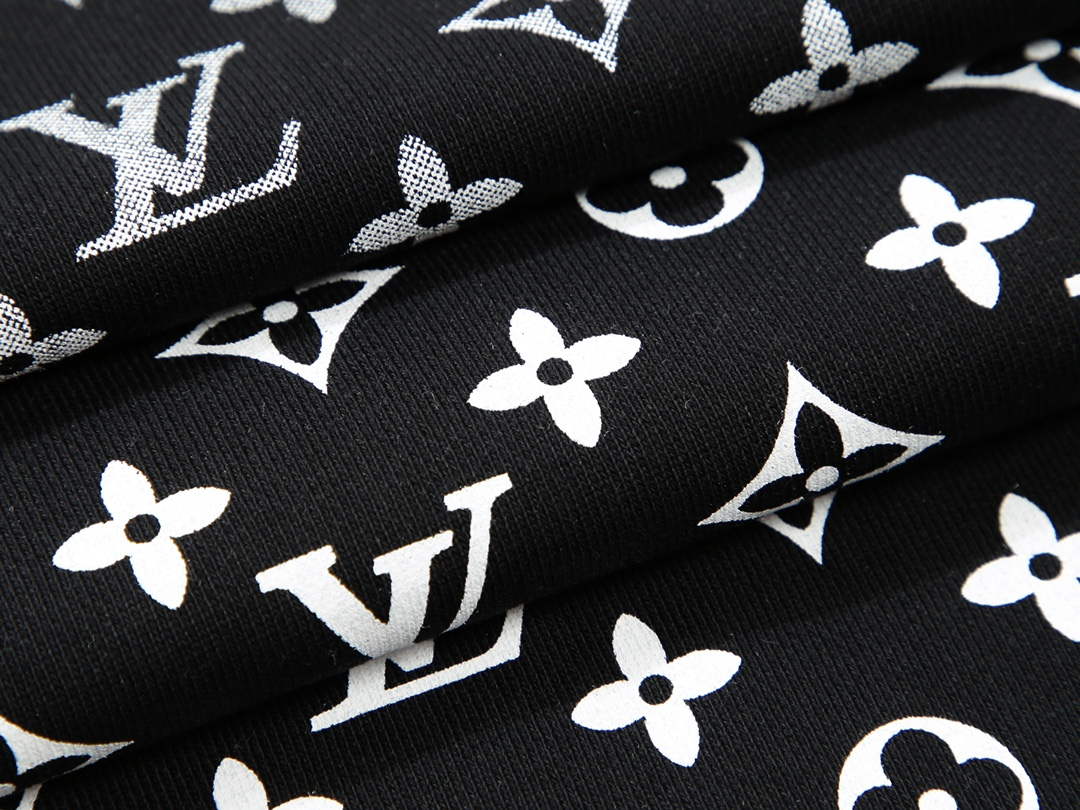 LV 1AA4TI Men's Hoodie Damier Spread Printed Sweatshirt L55737