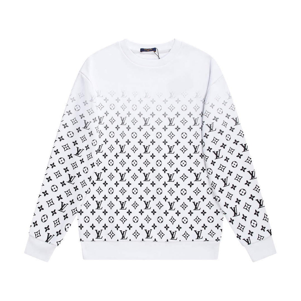LV 1AA4TI Men's Hoodie Damier Spread Printed Sweatshirt L55738