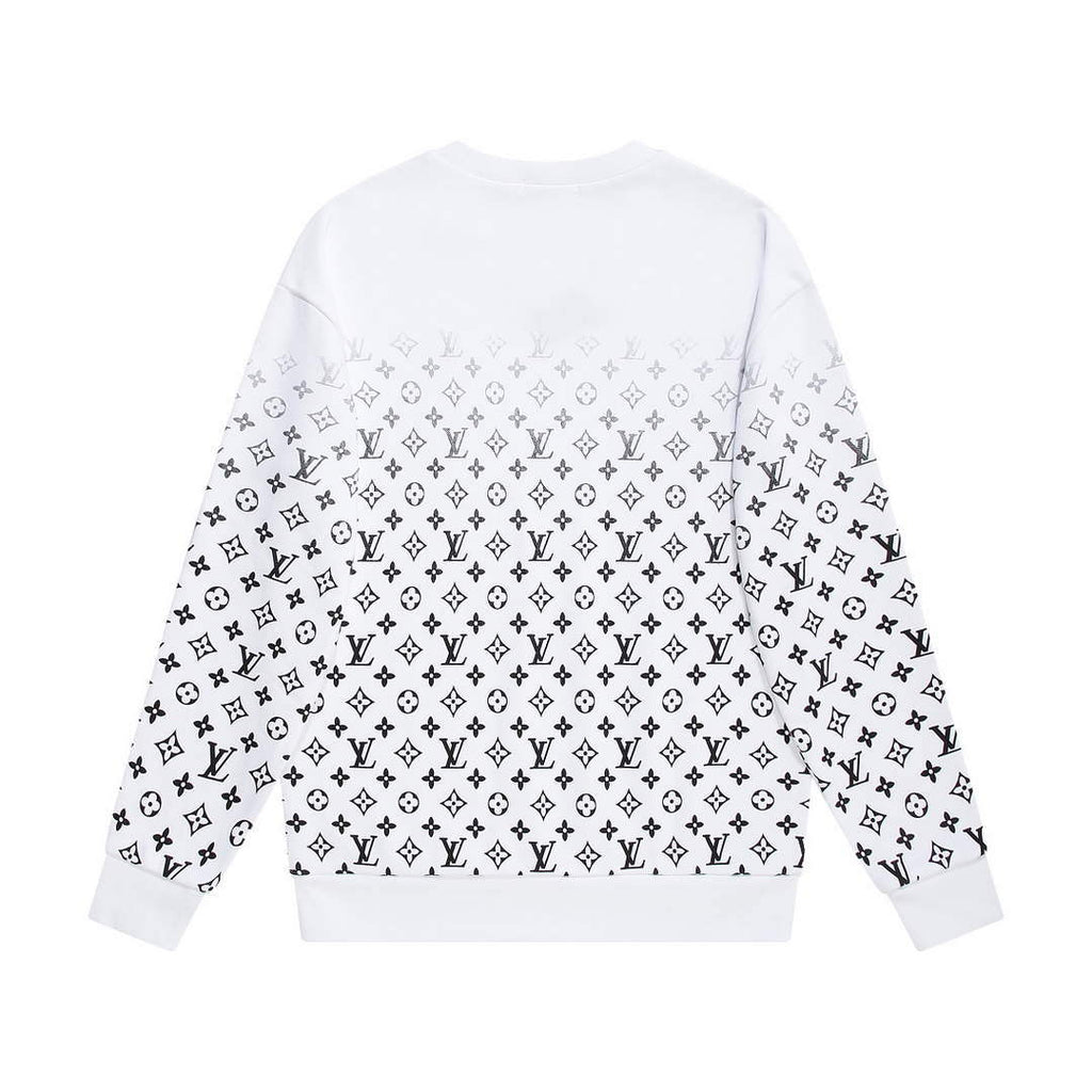LV 1AA4TI Men's Hoodie Damier Spread Printed Sweatshirt L55738