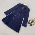 LV 1AA8SM Louis Vuitton Women's Fashion Clothing Pleated Suit Dress L55722