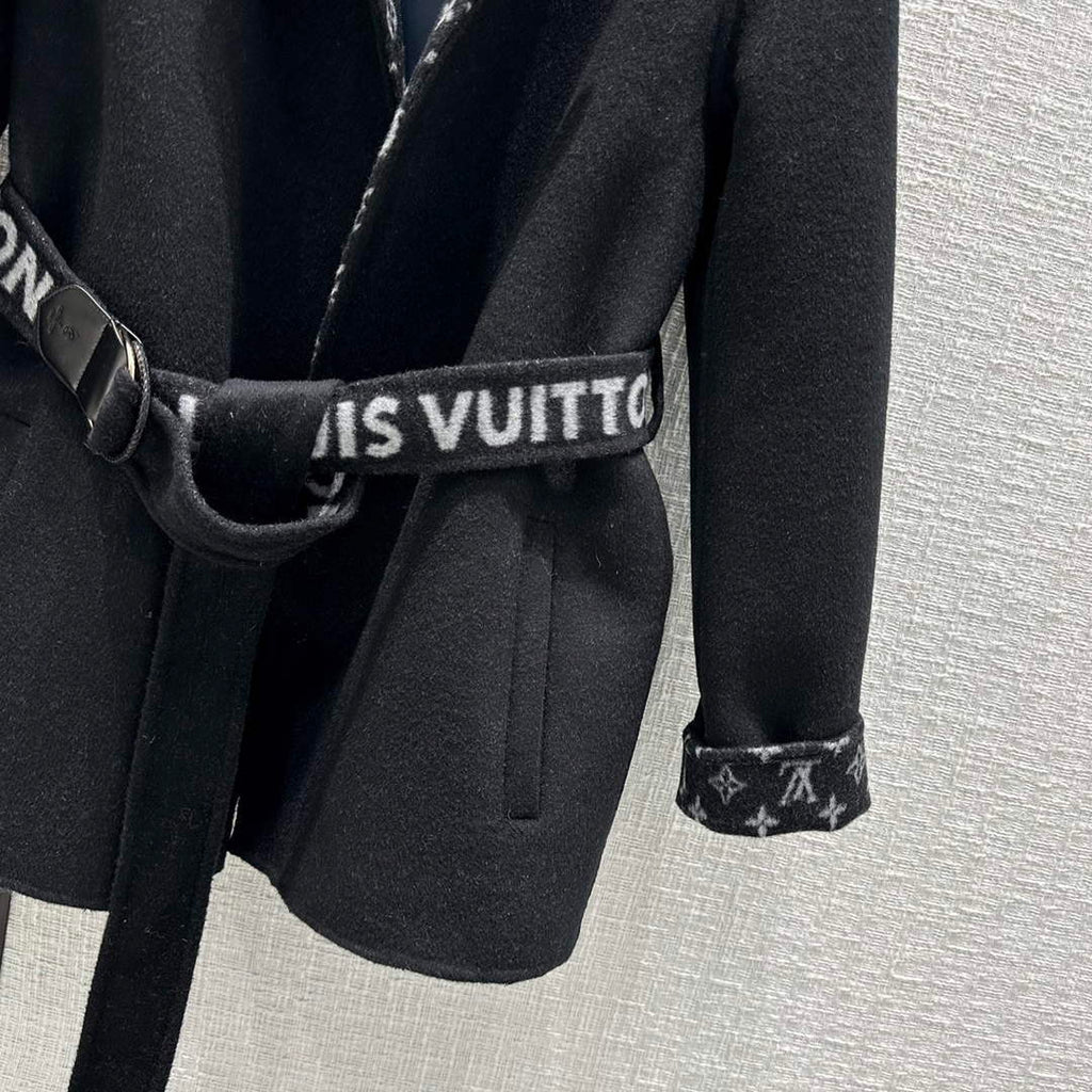 LV 1AA8SY Louis Vuitton Women's Fashion Clothing Wrap Coat L55723