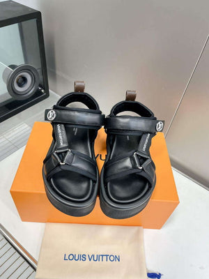 LV 1AABR6 Louis Vuitton Pool Pillow Flatform Comfort Sandals L600730 - US 4=Euro 35 - View 1