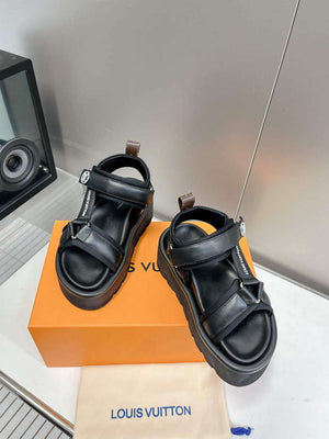 LV 1AABR6 Louis Vuitton Pool Pillow Flatform Comfort Sandals L600730 - US 4=Euro 35 - View 4
