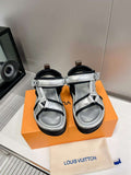 LV 1AABR6 Louis Vuitton Pool Pillow Flatform Comfort Sandals L600731