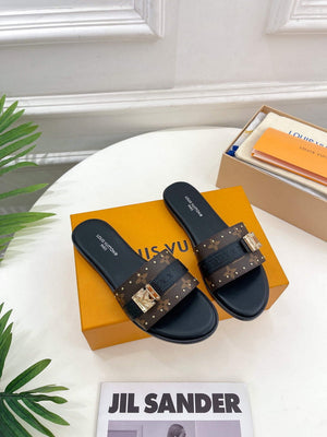 LV 1AAC3Y Louis Vuitton Lock It Flat Mules L99032 - 35 - View 1