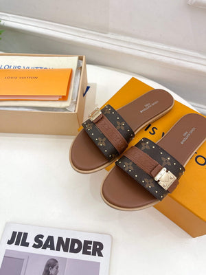 LV 1AAC3Y Louis Vuitton Lock It Flat Mules L99033 - 35 - View 7