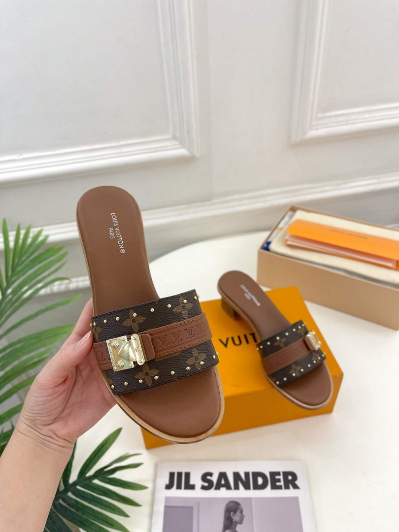 LV 1AADI2 Louis Vuitton Lock It Mules L99034