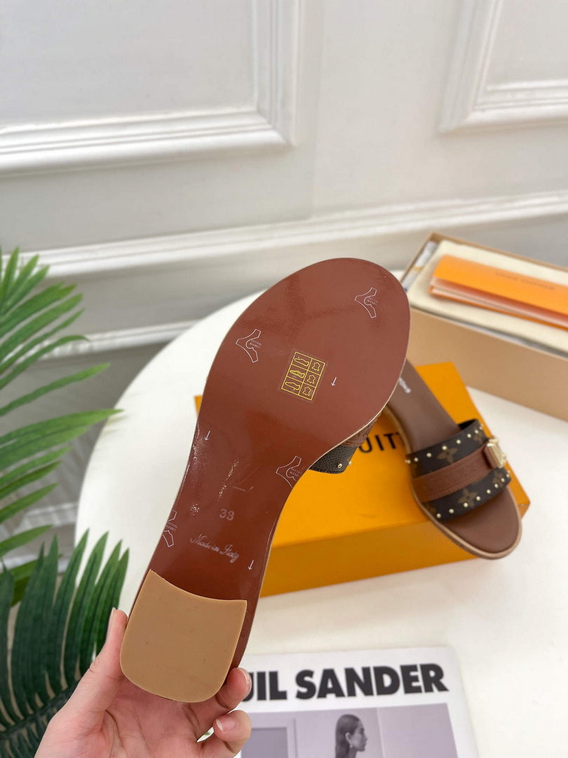 LV 1AADI2 Louis Vuitton Lock It Mules L99034