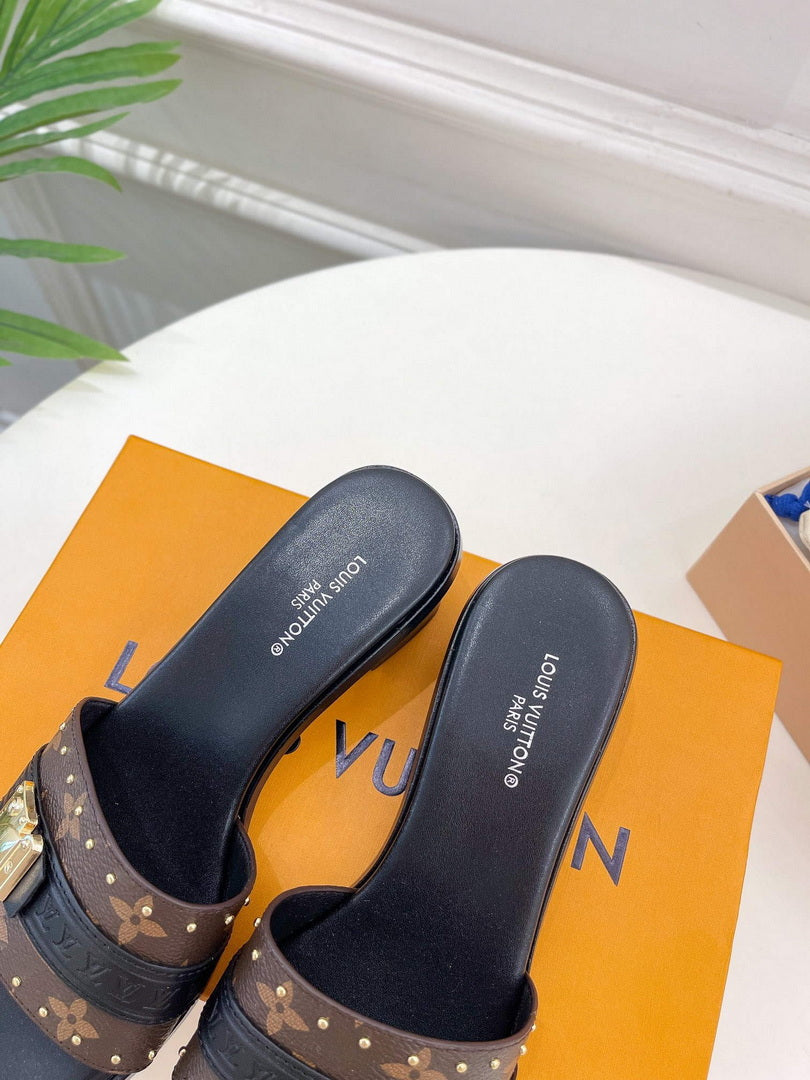 LV 1AADI2 Louis Vuitton Lock It Mules L99035