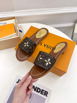 LV 1AAC3Y Louis Vuitton Lock It Flat Mules L99036 - 35 - View 1