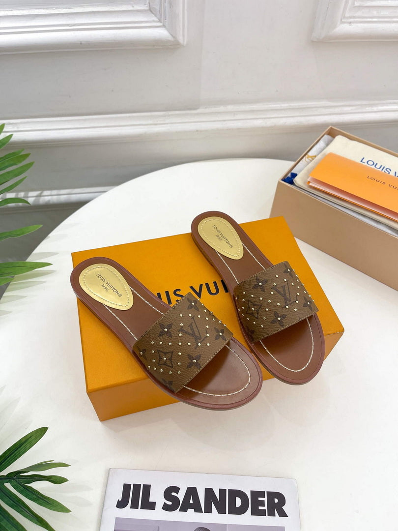 LV 1AAC3Y Louis Vuitton Lock It Flat Mules L99038 - 35 - View 1