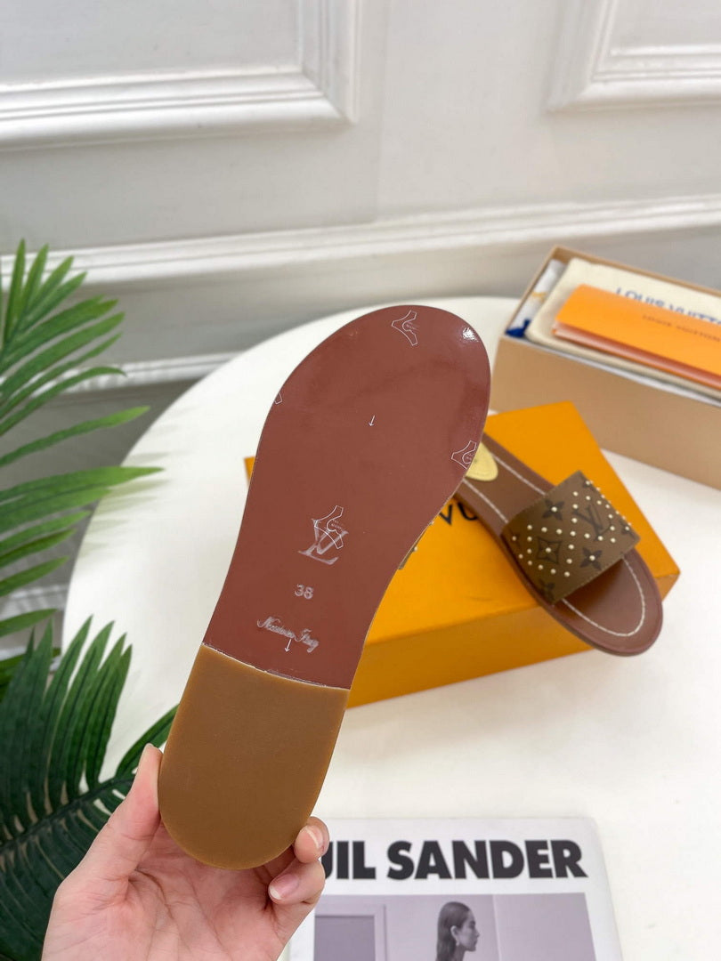 LV 1AAC3Y Louis Vuitton Lock It Flat Mules L99038 - 35 - View 9
