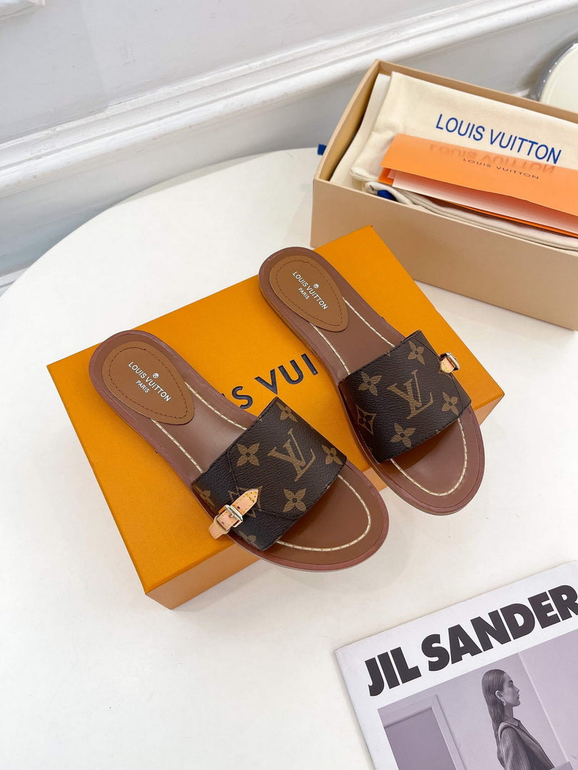 LV 1AAC3Y Louis Vuitton Lock It Flat Mules L99039 - 35 - View 1