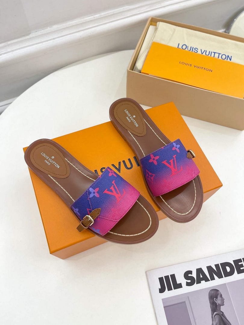 LV 1AAC3Y Louis Vuitton Lock It Flat Mules L99040