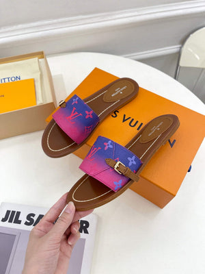 LV 1AAC3Y Louis Vuitton Lock It Flat Mules L99040 - 35 - View 1