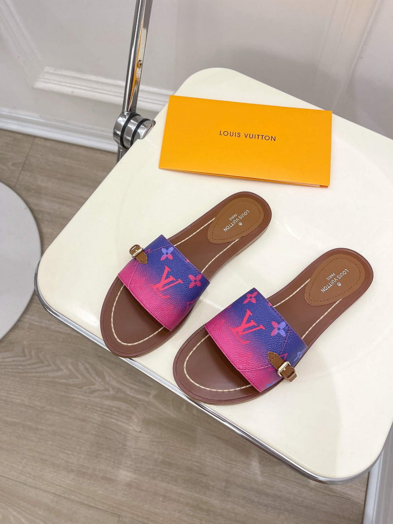 LV 1AAC3Y Louis Vuitton Lock It Flat Mules L99040