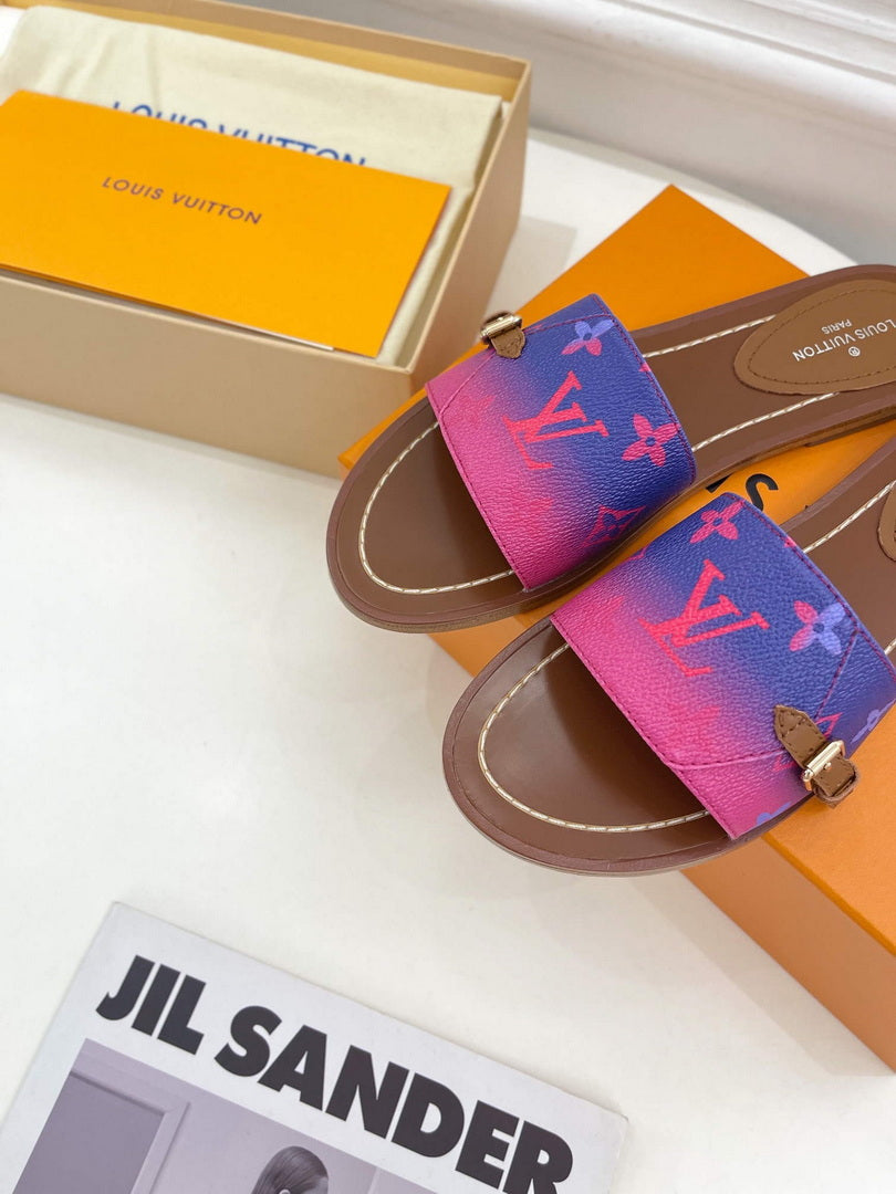 LV 1AAC3Y Louis Vuitton Lock It Flat Mules L99040