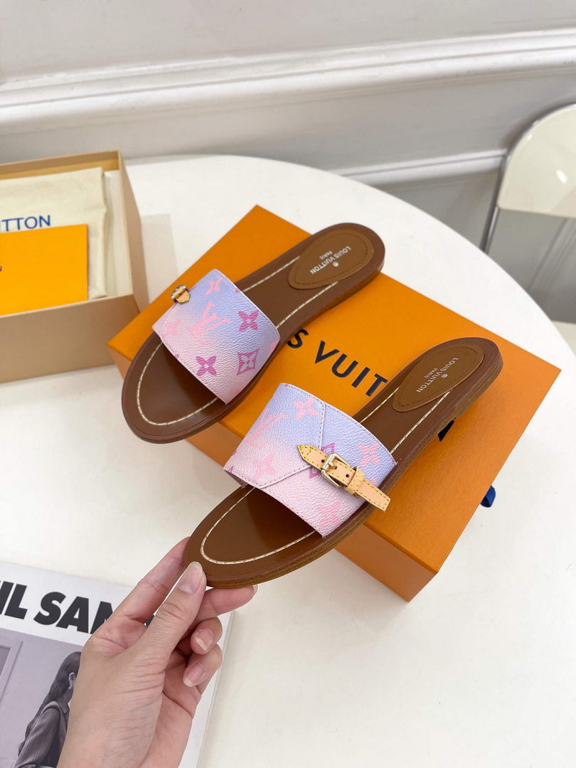 LV 1AAC3Y Louis Vuitton Lock It Flat Mules L99041 - 35 - View 1
