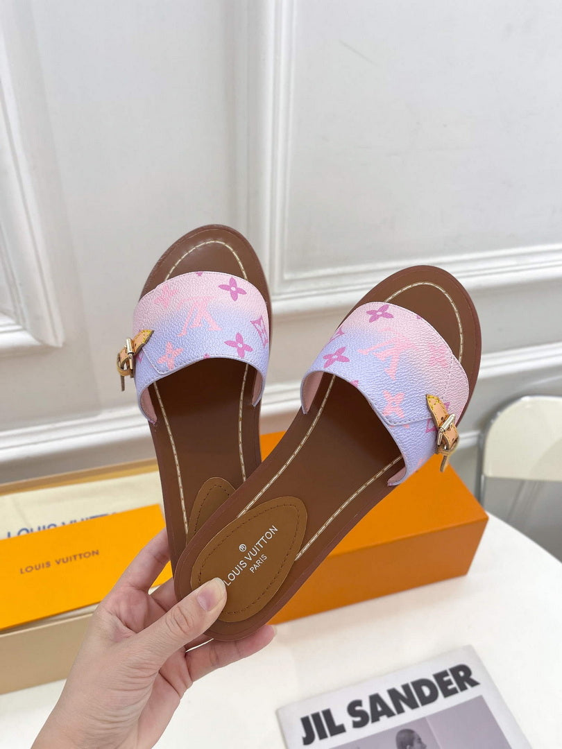LV 1AAC3Y Louis Vuitton Lock It Flat Mules L99041 - 35 - View 4