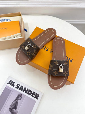 LV 1AAC3Y Louis Vuitton Lock It Flat Mules L99043 - 35 - View 3