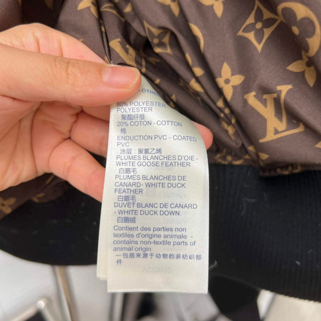 LV 1AAK8E Louis Vuitton Women's Fashion Clothing Cropped Puffer Jacket L55737