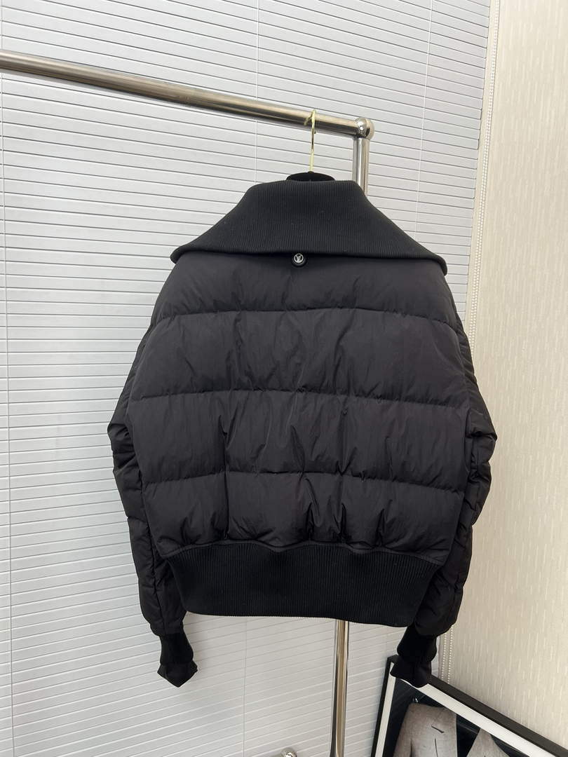 LV 1AAK8E Louis Vuitton Women's Fashion Clothing Cropped Puffer Jacket L55737
