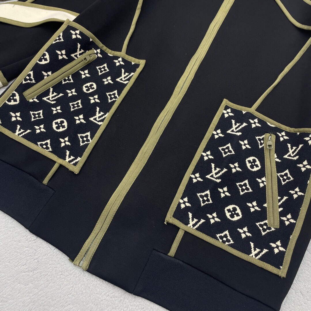 LV 1AAKKW Louis Vuitton Women's Fashion Clothing Graphic Trim Jacket L55721