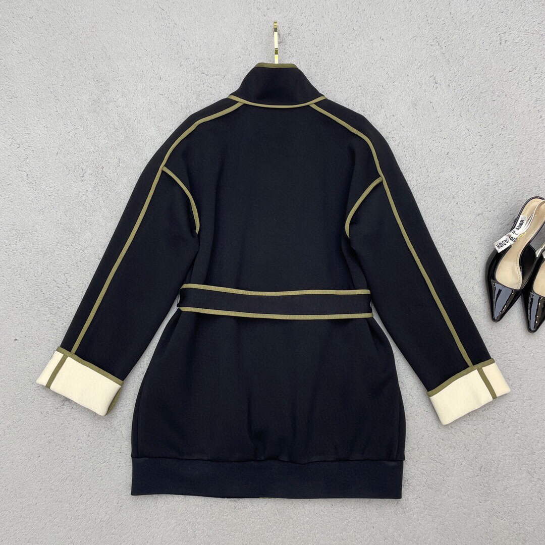 LV 1AAKKW Louis Vuitton Women's Fashion Clothing Graphic Trim Jacket L55721