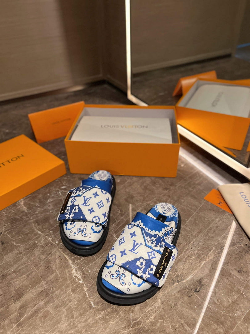 LV 1AAM50 Louis Vuitton Slipper Pillow Flat Comfort Mule L99029
