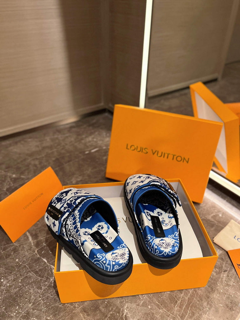 LV 1AAM50 Louis Vuitton Slipper Pillow Flat Comfort Mule L99029